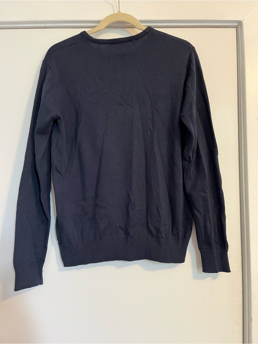 U.S. Polo Assn. Navy blue Crewneck Sweater with Red Polo logo small - Picture 4 of 4